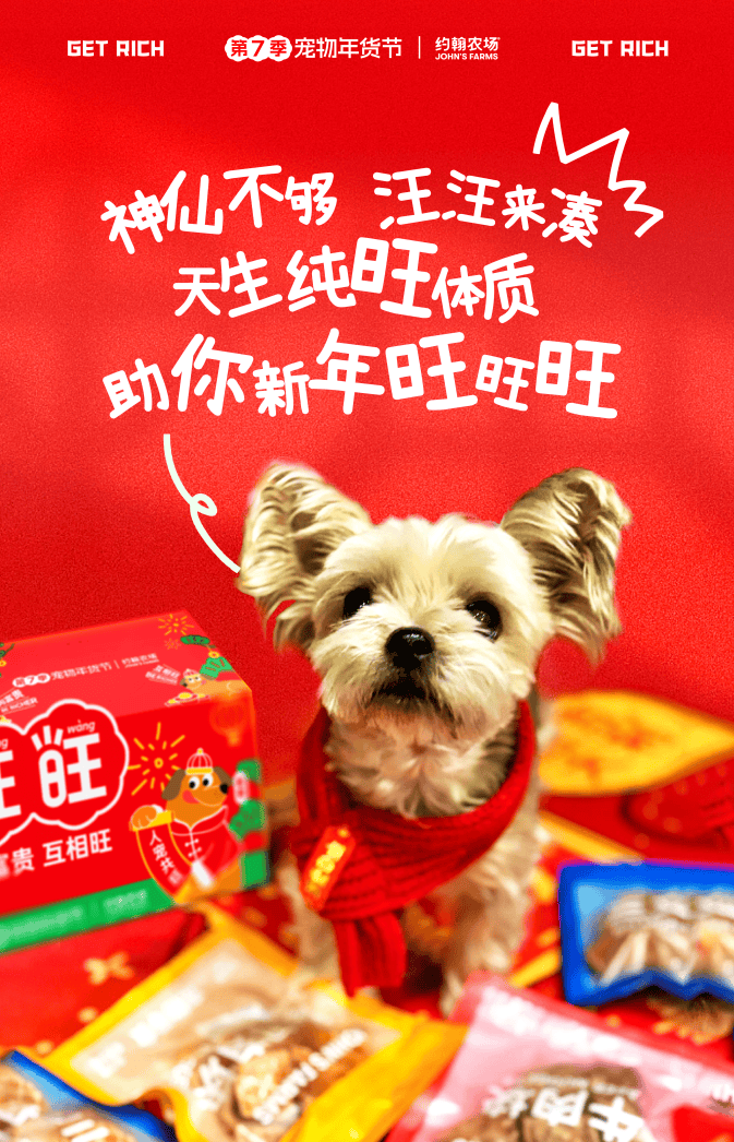 ”跨年营销将宠物商业与公益完美融合。CQ9电子网站约翰农场“过个旺旺年(图3)